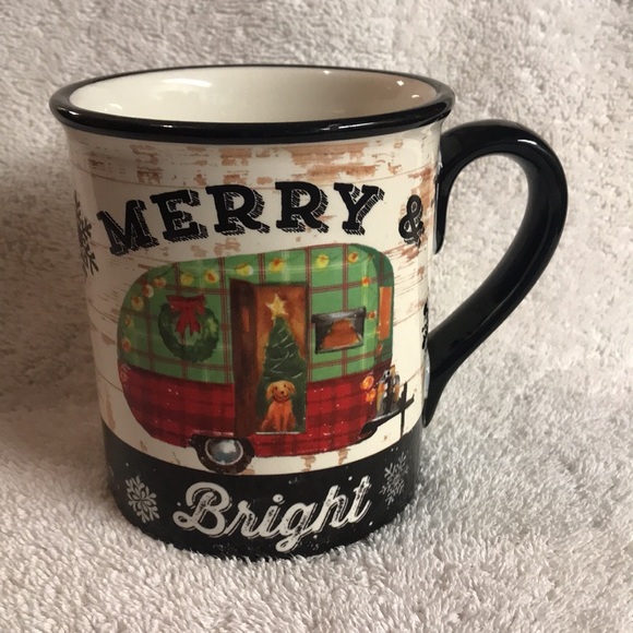 Merry & Bright Home For Christmas Plate and Mug - by Certified International - Picture 5 of 10